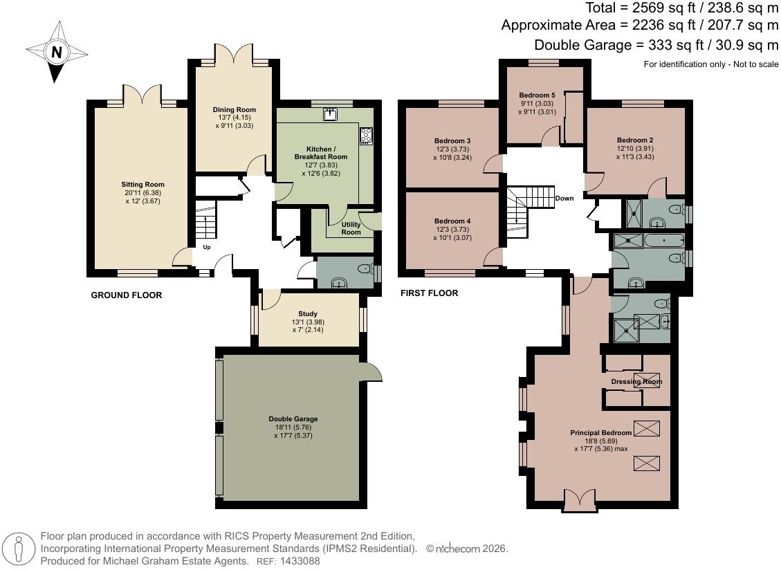 Newcombe Crescent, Buckingham, Buckinghamshire, MK18 floorplan