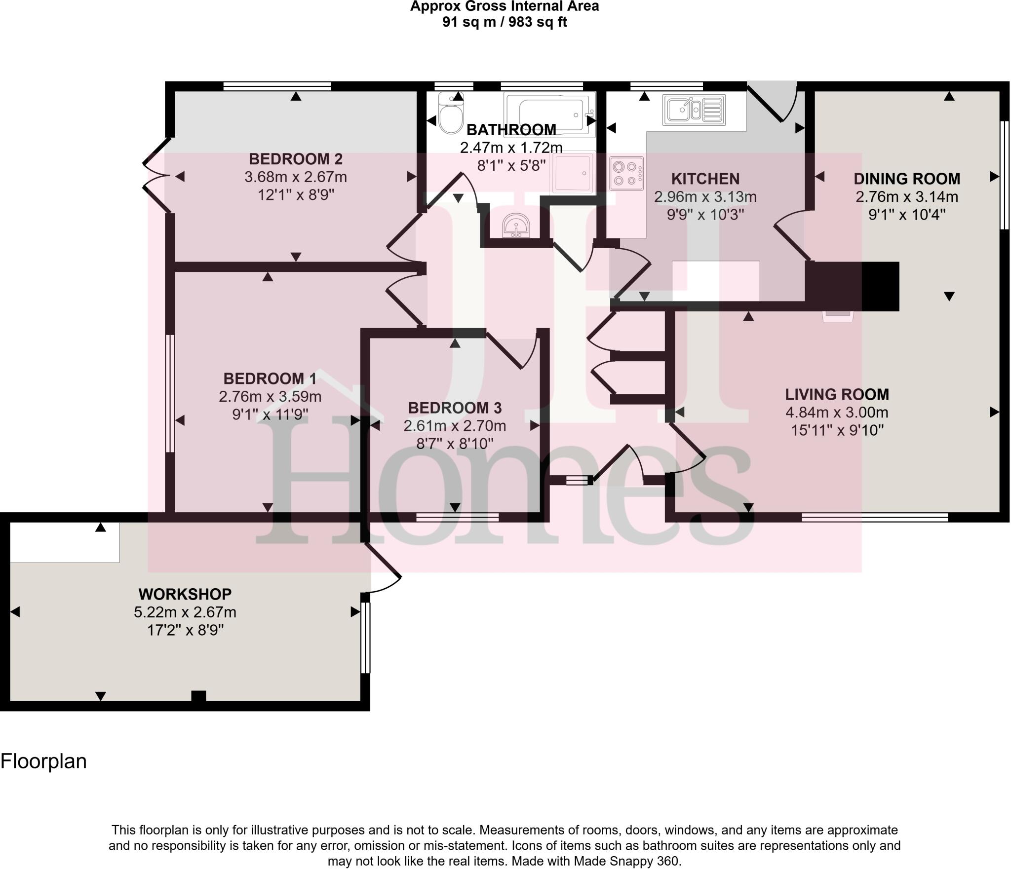 Chestnut Walk, Barrow-in-Furness, Cumbria floorplan
