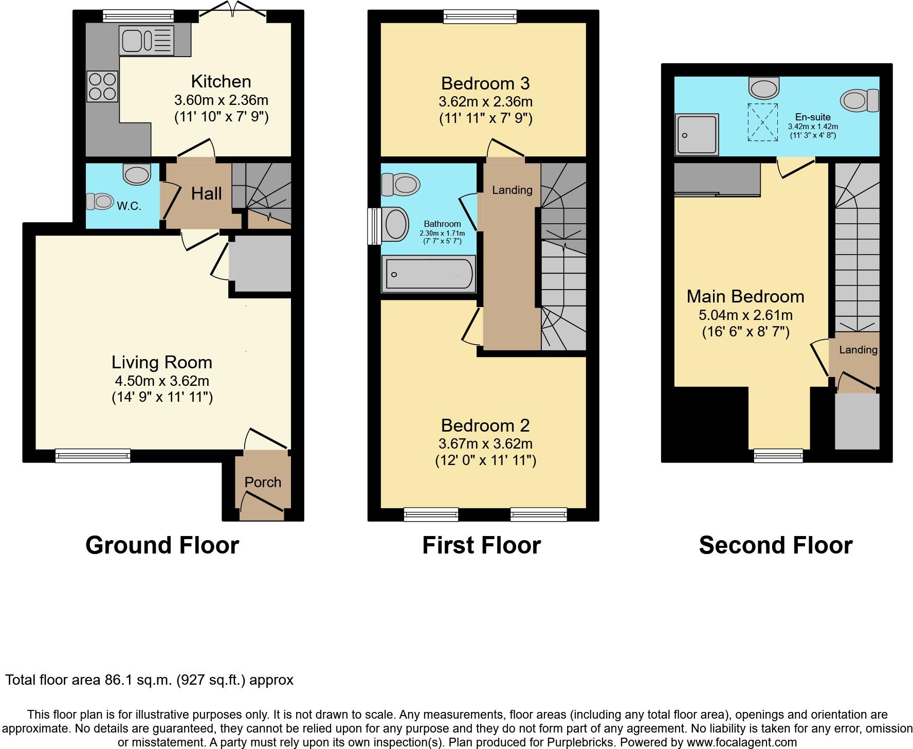 Oakhurst Close, Rochdale, OL12 floorplan