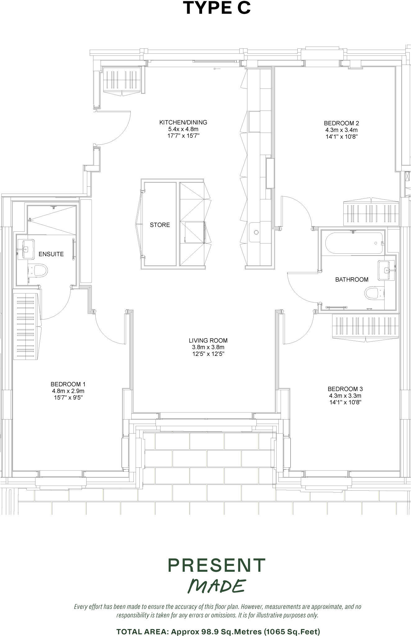 Milne Avenue, Cambridge, Cambridgeshire floorplan