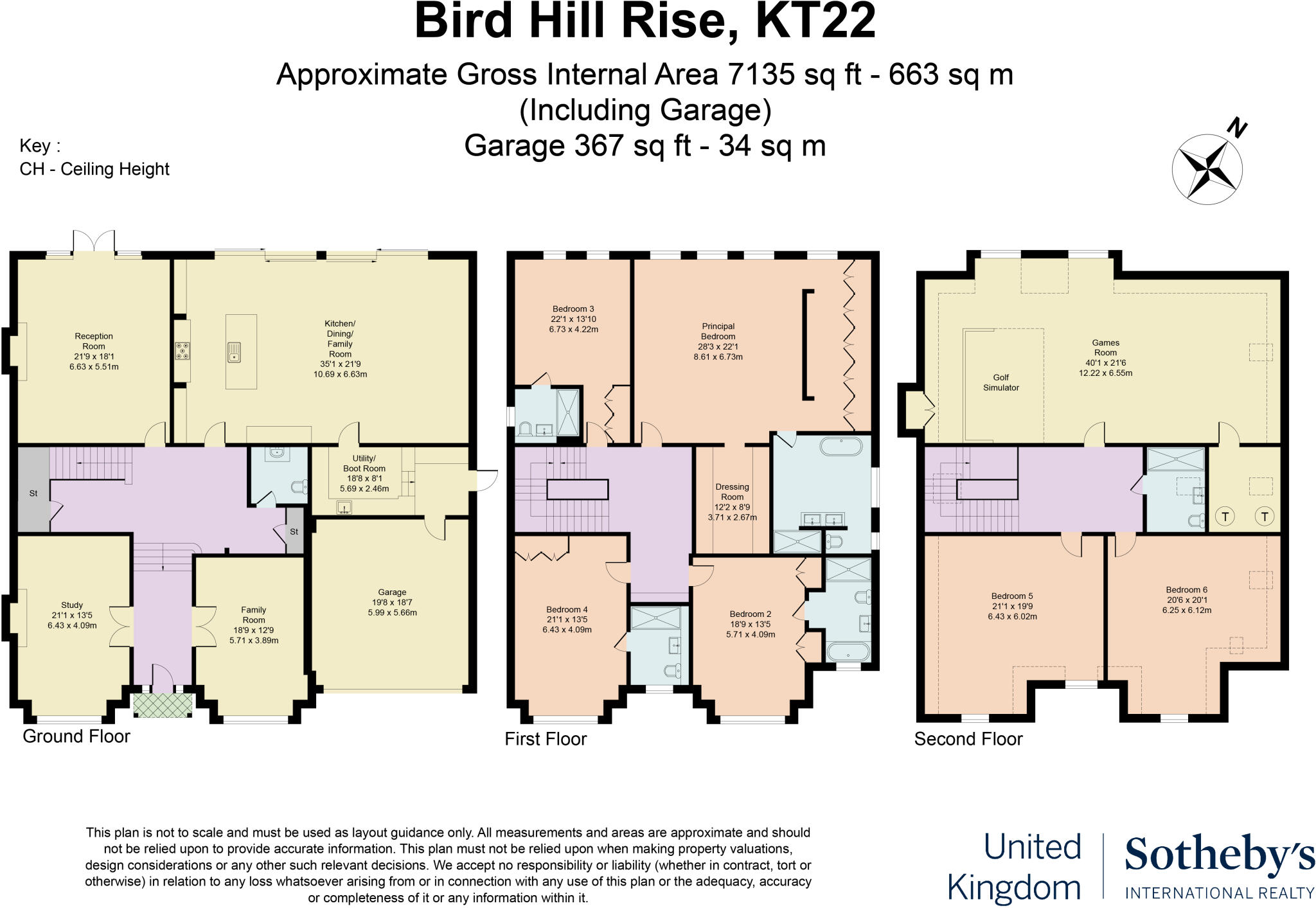 Birds Hill Rise, Oxshott, Leatherhead, Surrey, KT22 floorplan