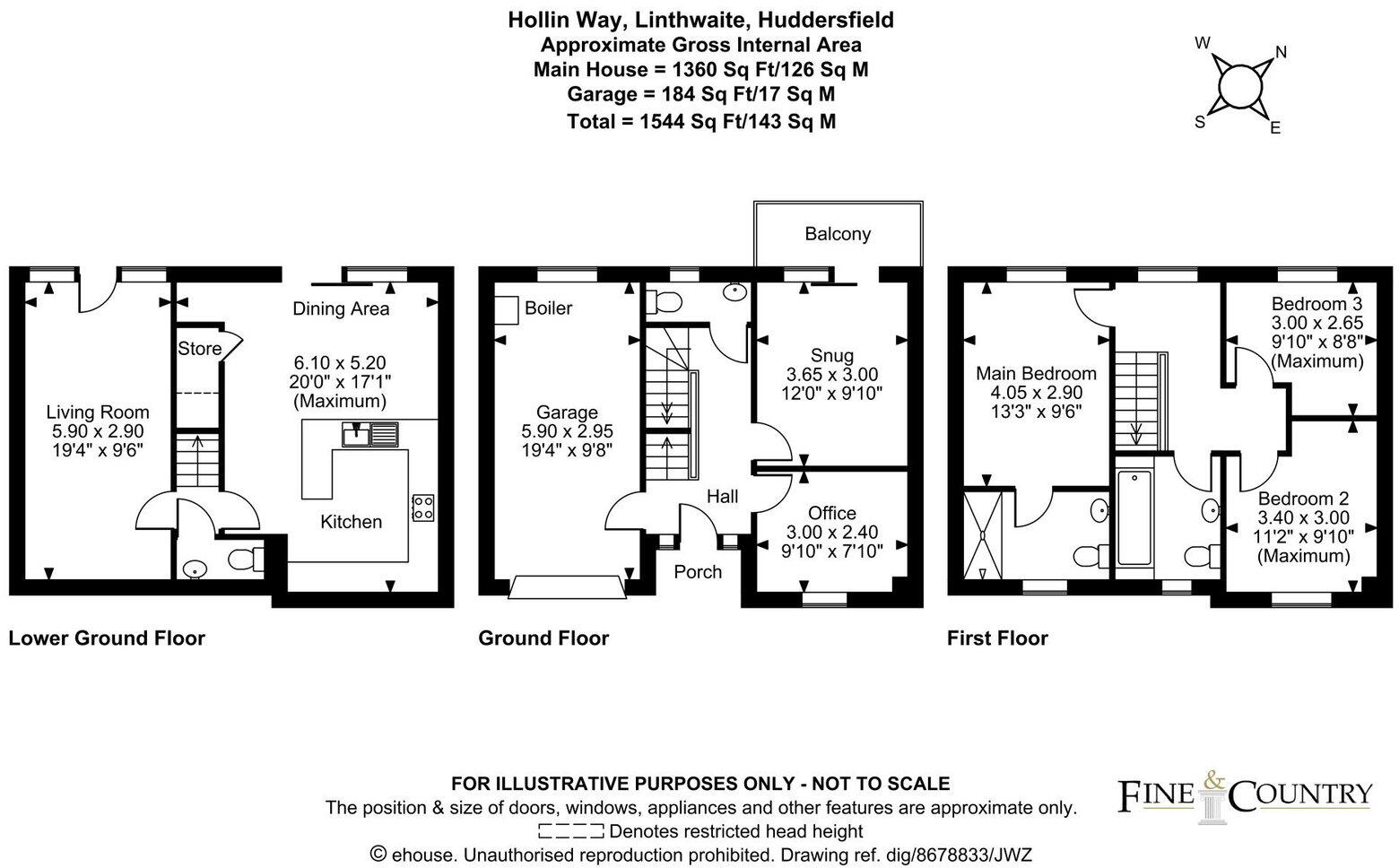 Hollin Way, Linthwaite HD7 floorplan