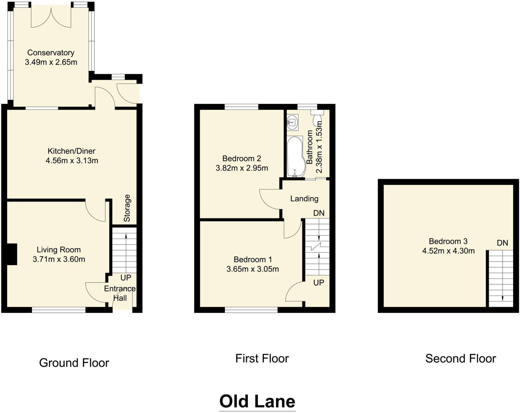 Old Lane, Bradford floorplan