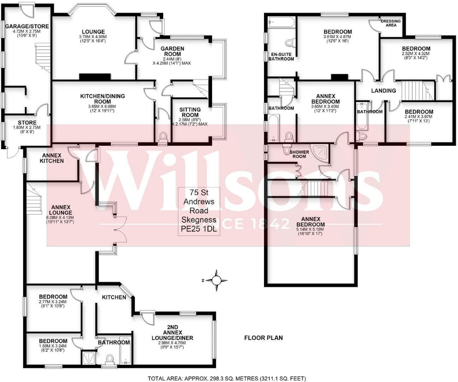 St. Andrews Drive, Skegness, Lincolnshire, PE25 1DL floorplan