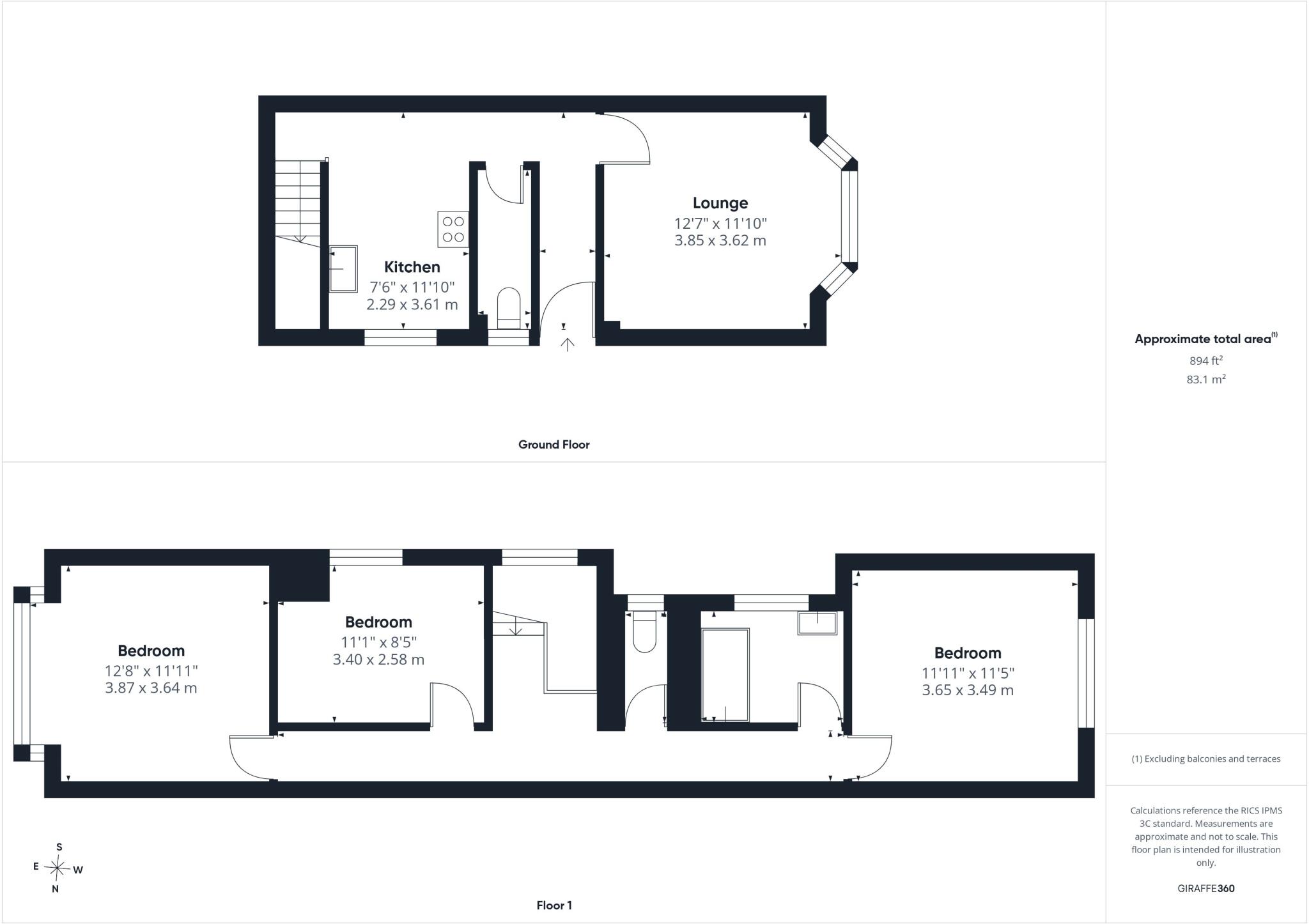 125A, Purewell, Christchurch, Dorset, BH23 floorplan
