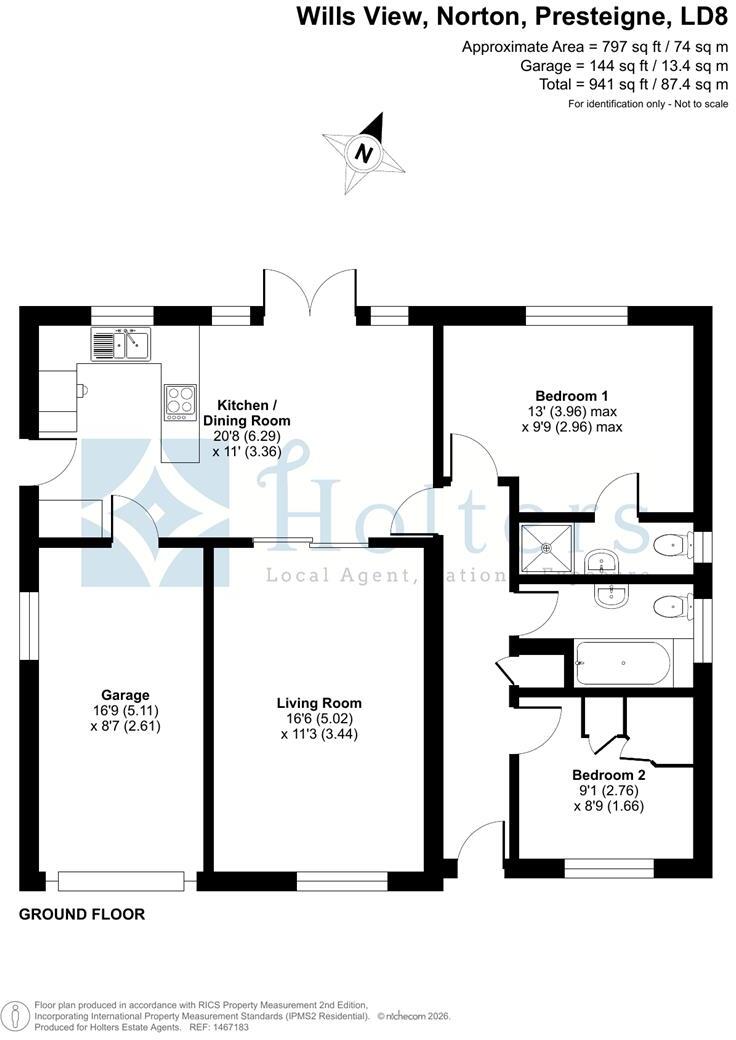 Wills View, Norton, Presteigne floorplan