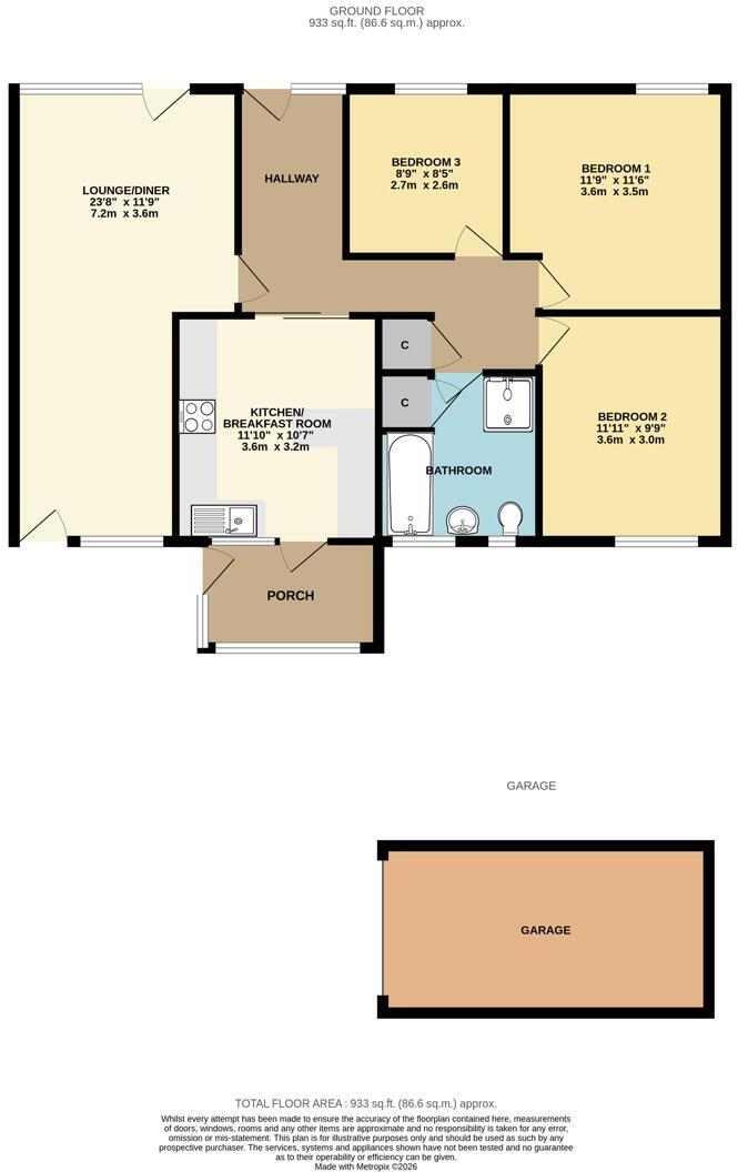 Eglos Road, Shortlanesend, Truro floorplan