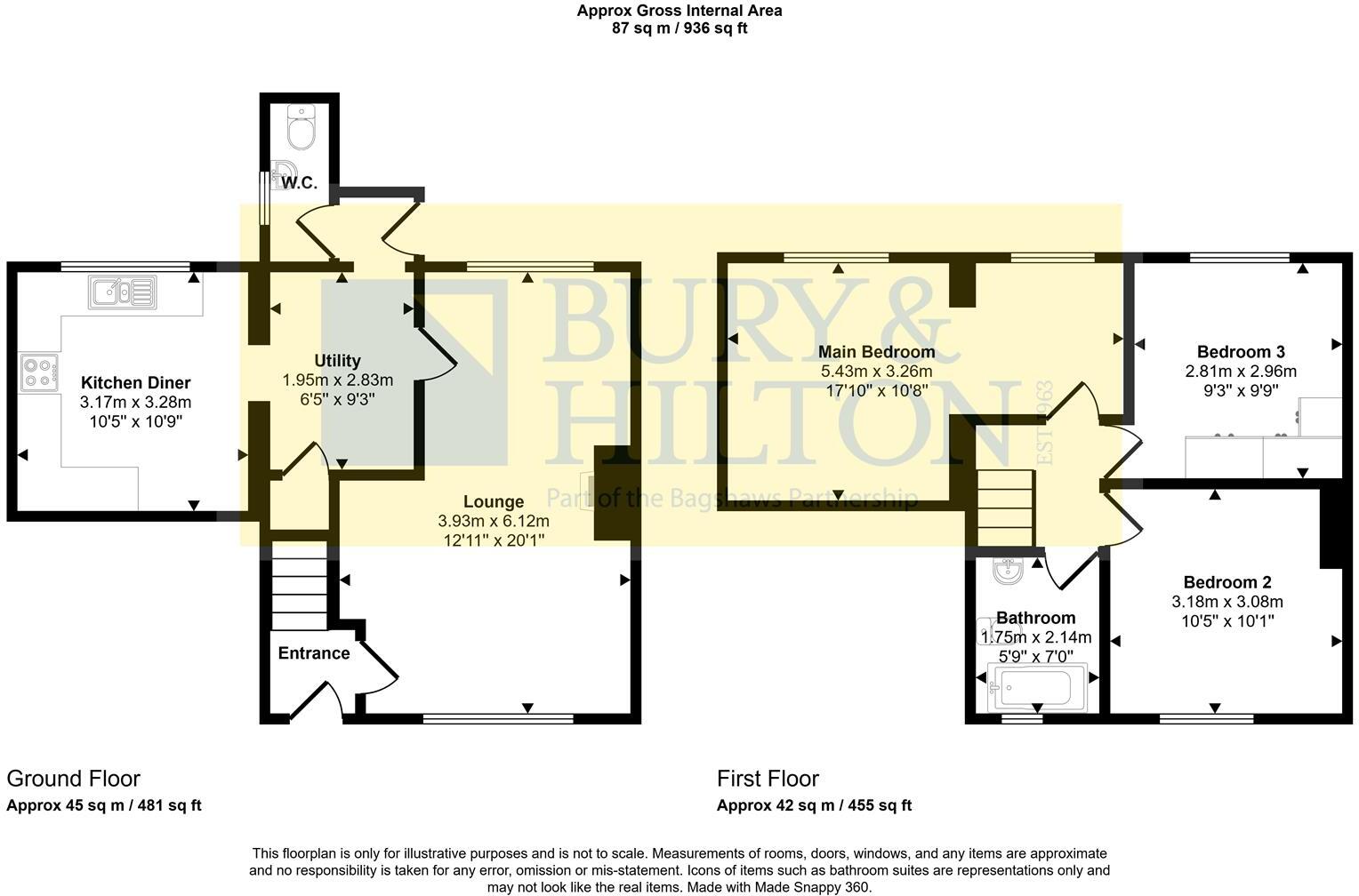 Lancaster Avenue, Leek floorplan