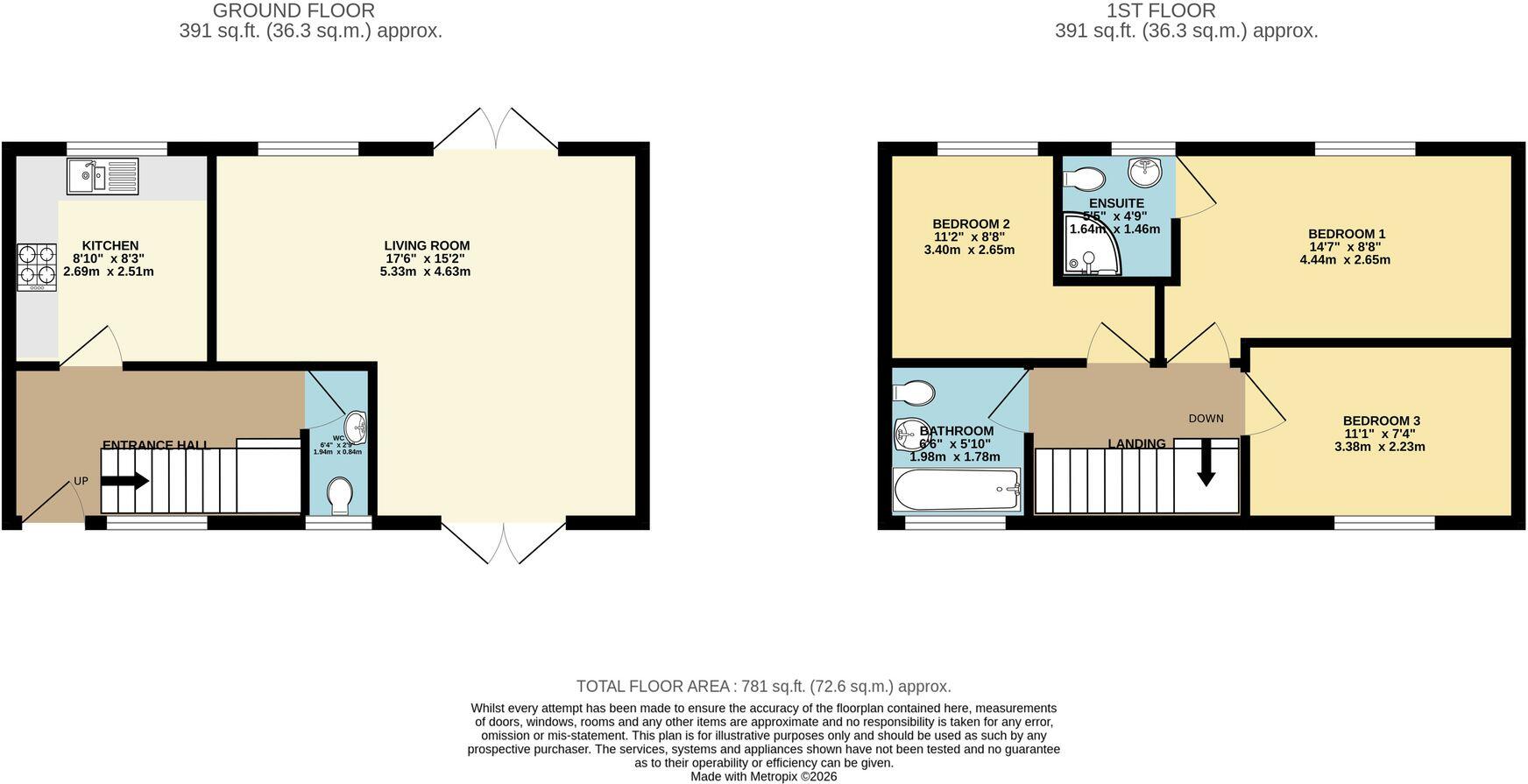 1, Priors Gate, Priorslee, TF2 floorplan