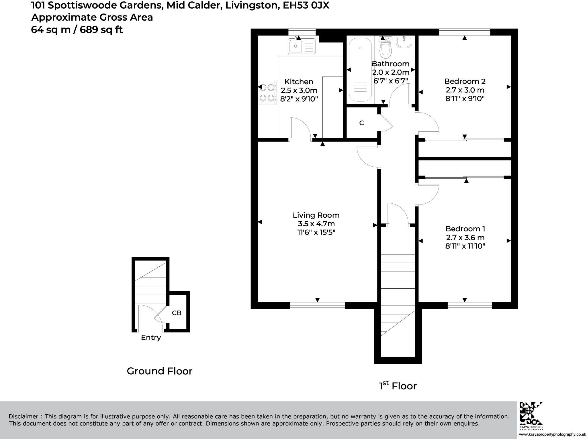 Spottiswoode Gardens, Mid Calder, West Lothian floorplan