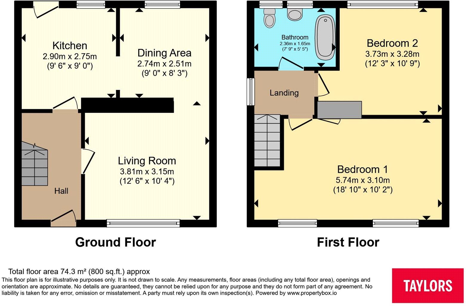 Raglan Close, Luton, Bedfordshire, LU4 floorplan