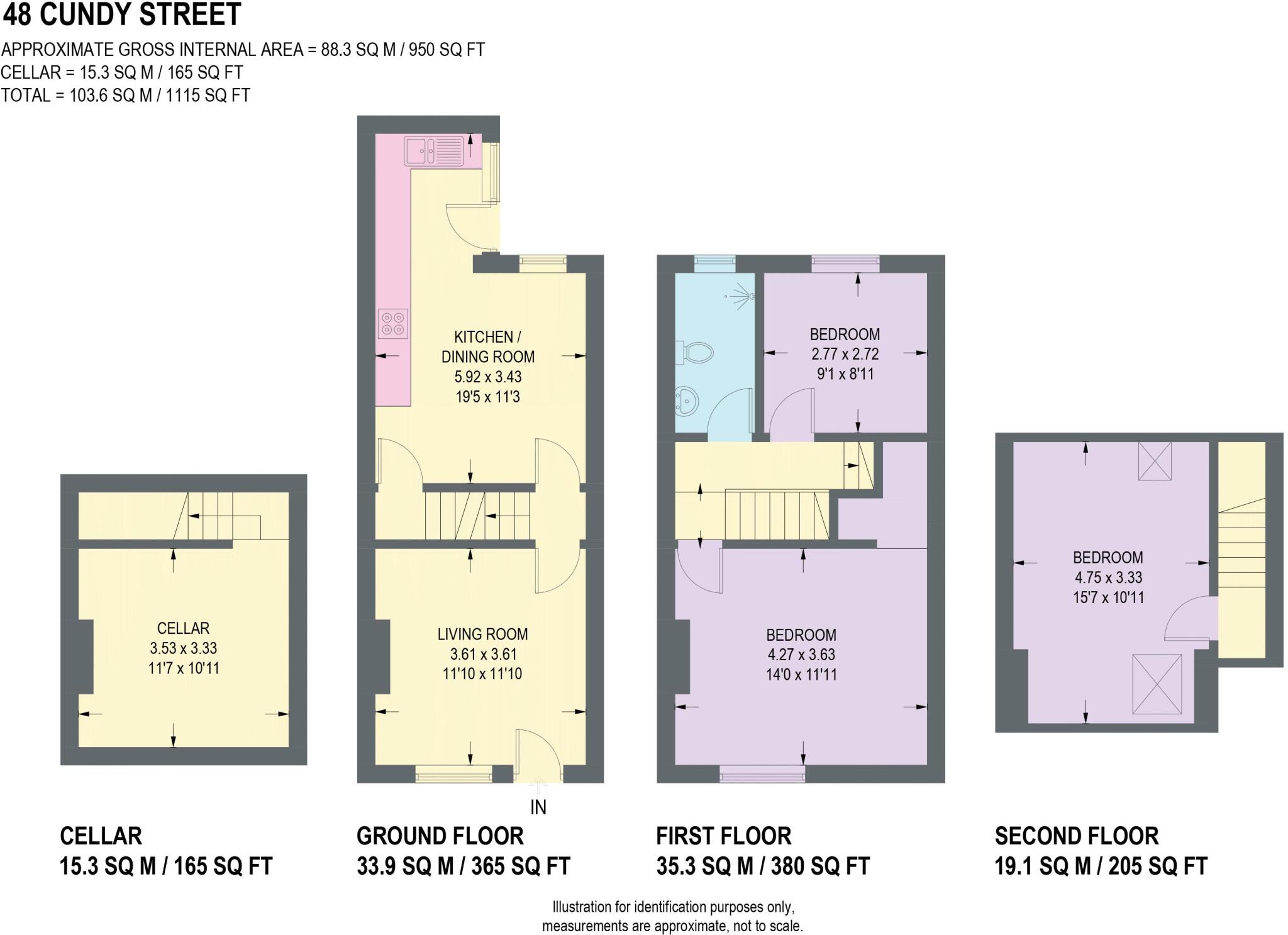 Cundy Street, Walkley, Sheffield floorplan
