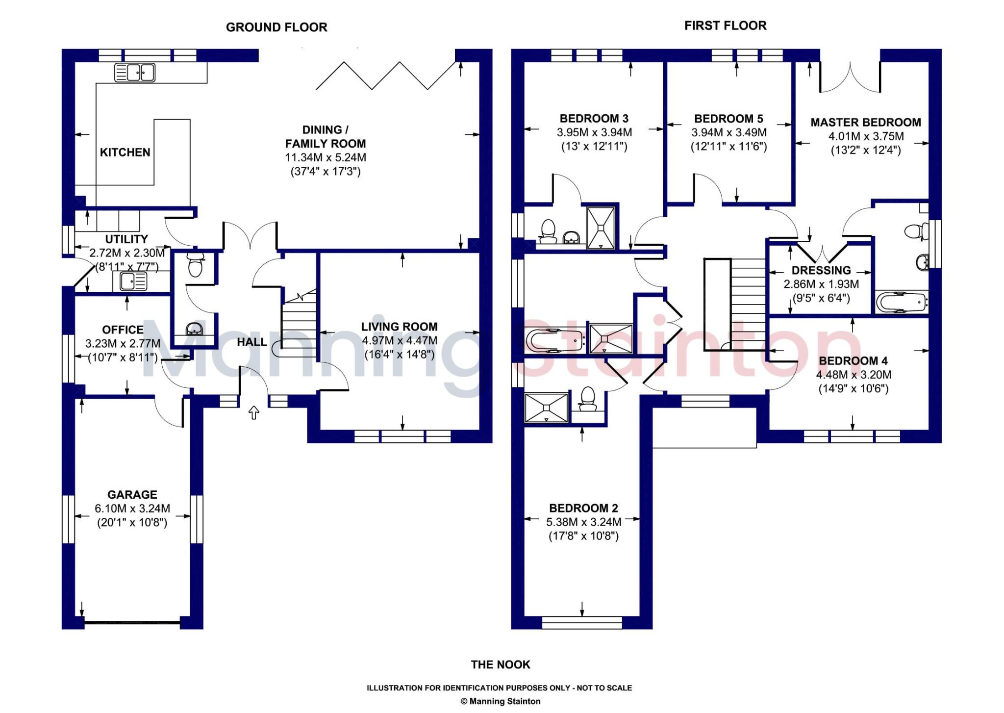 The Nook, Tingley, Wakefield, West Yorkshire floorplan