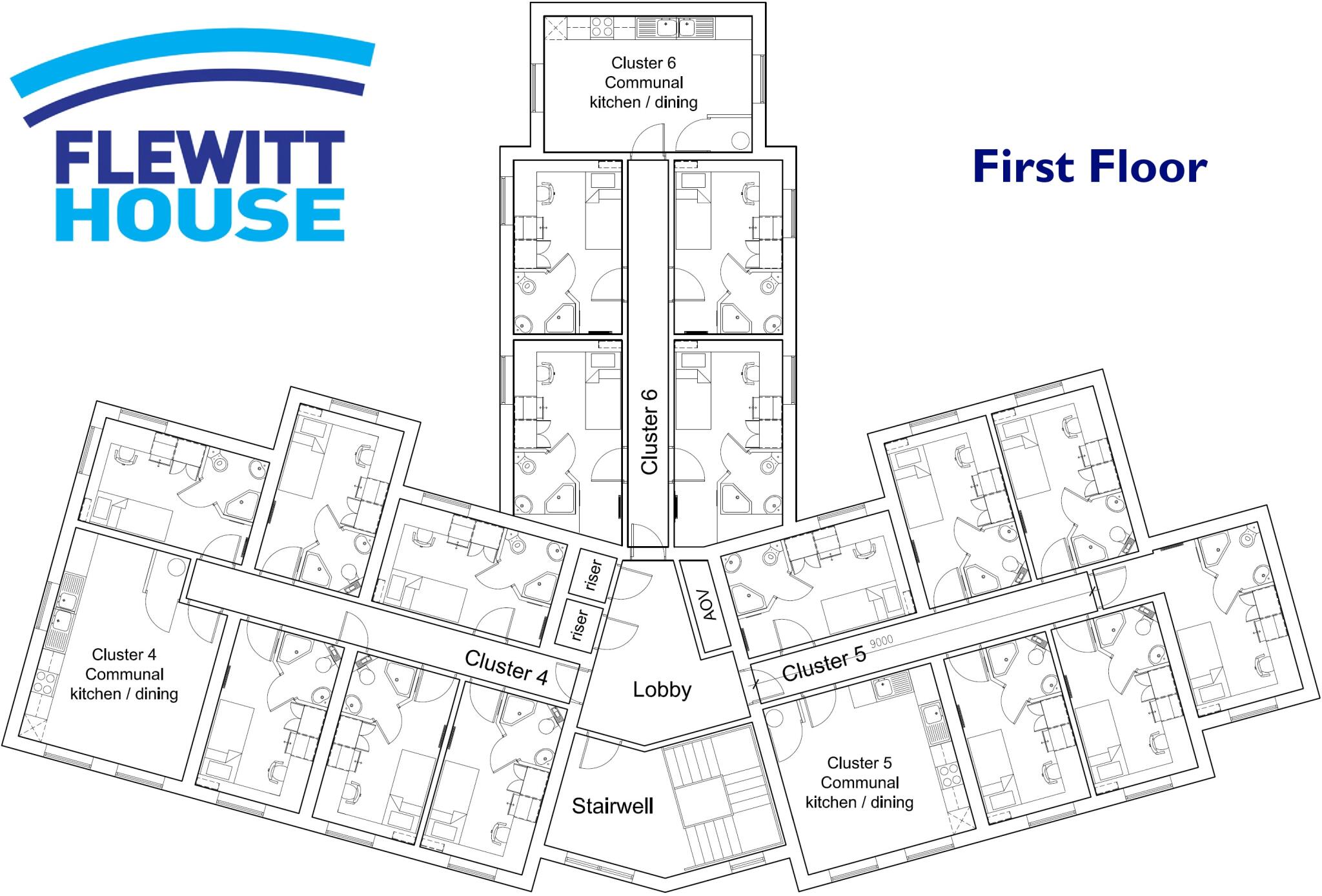 Flewitt House, Beeston, NG9 2AR floorplan