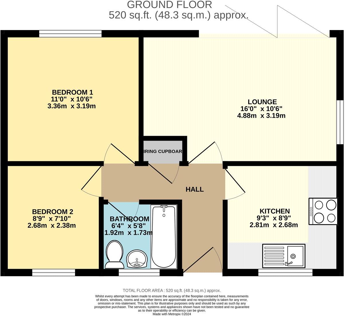 Grosvenor House Court, Mildenhall, Bury St. Edmunds, Suffolk, IP28 floorplan