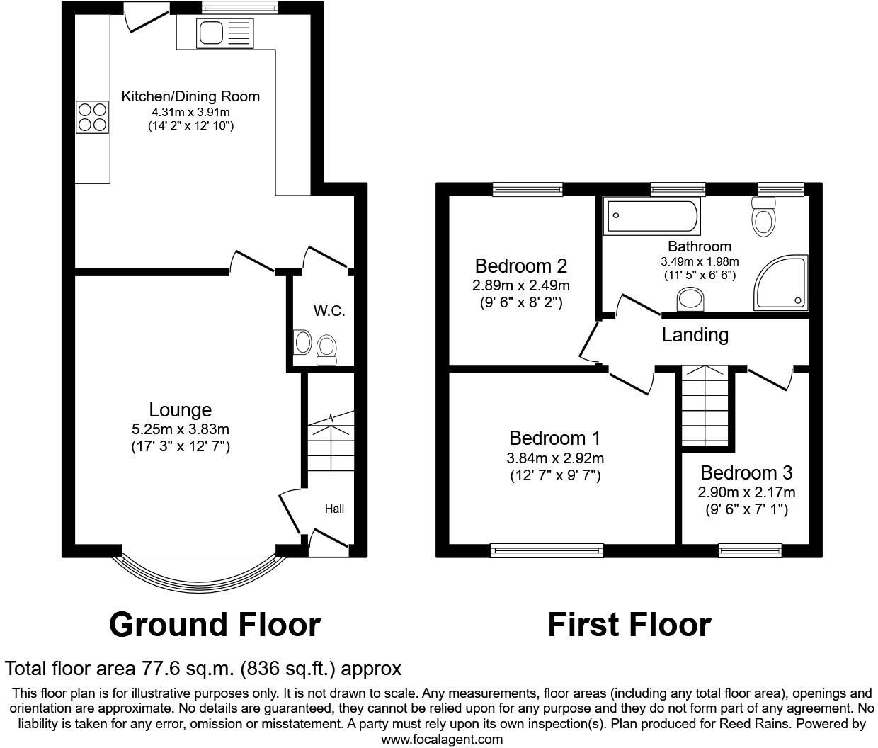 Joyce Avenue, Blackpool, Lancashire, FY4 floorplan