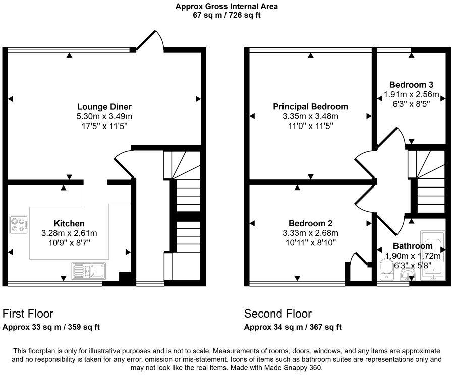 4A Kingsway, Blackwater, Camberley, Surrey, GU17 0HY floorplan