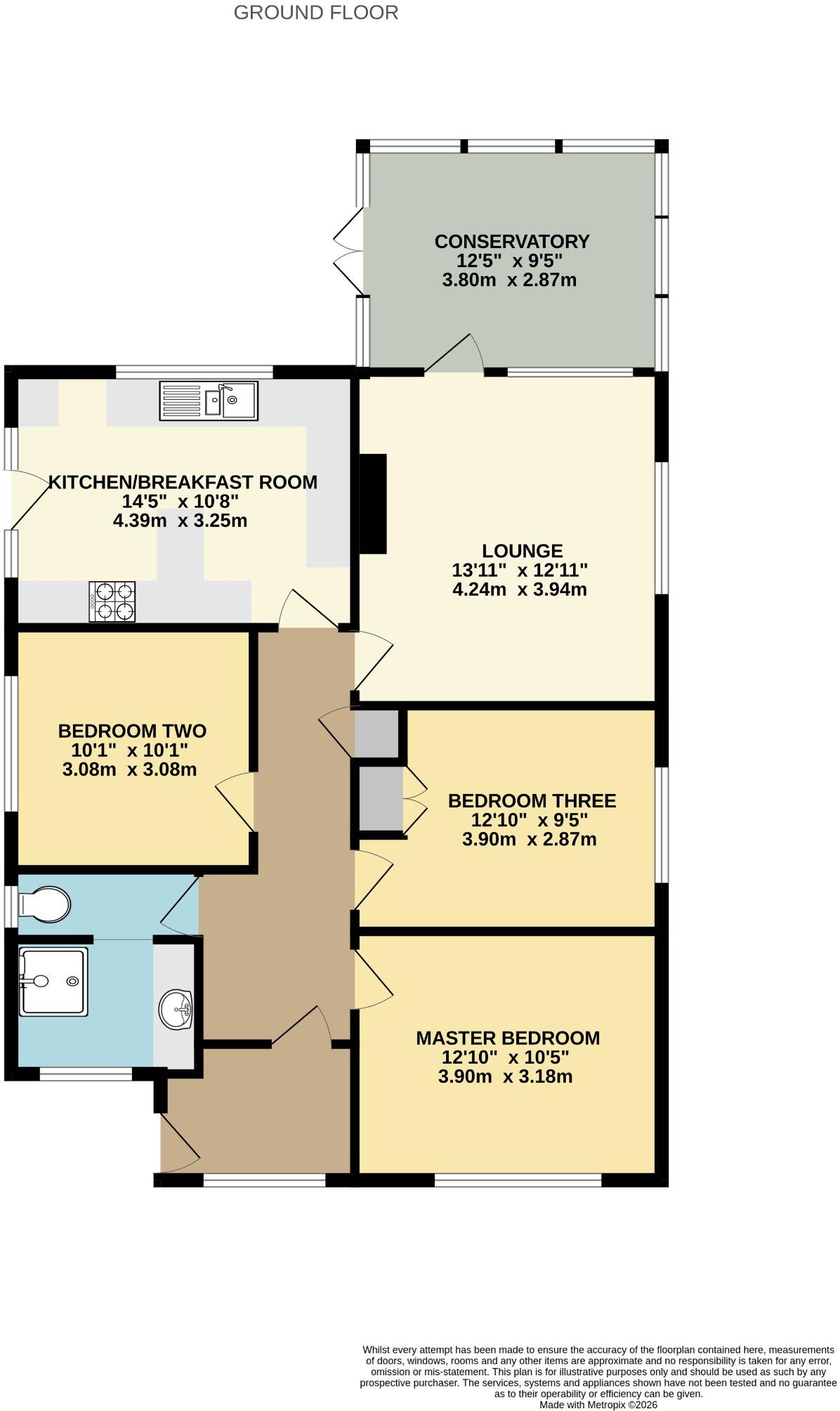Sholing! No Chain! Gorgeous Kitchen Breakfast Room! floorplan