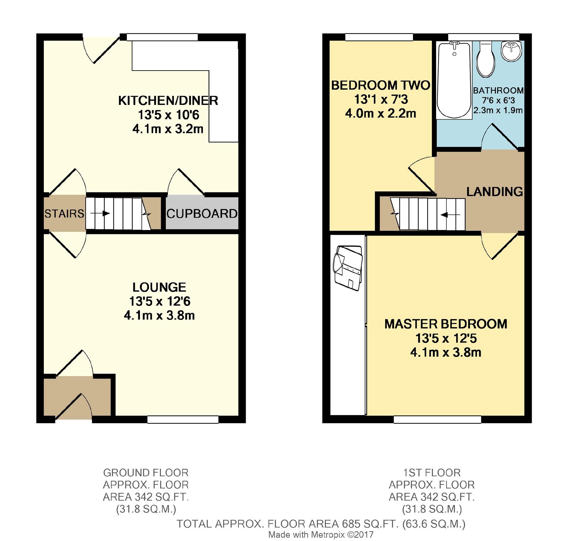 Bowers Street, Ladybarn, Manchester, M14 floorplan