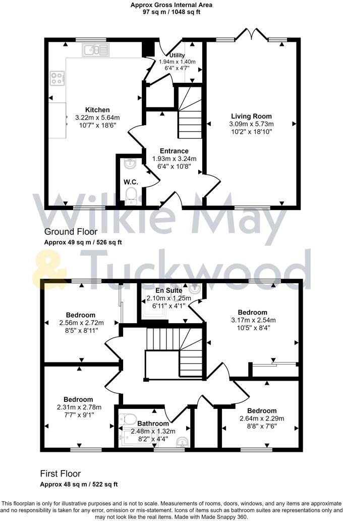 Dawes Avenue, Watchet floorplan