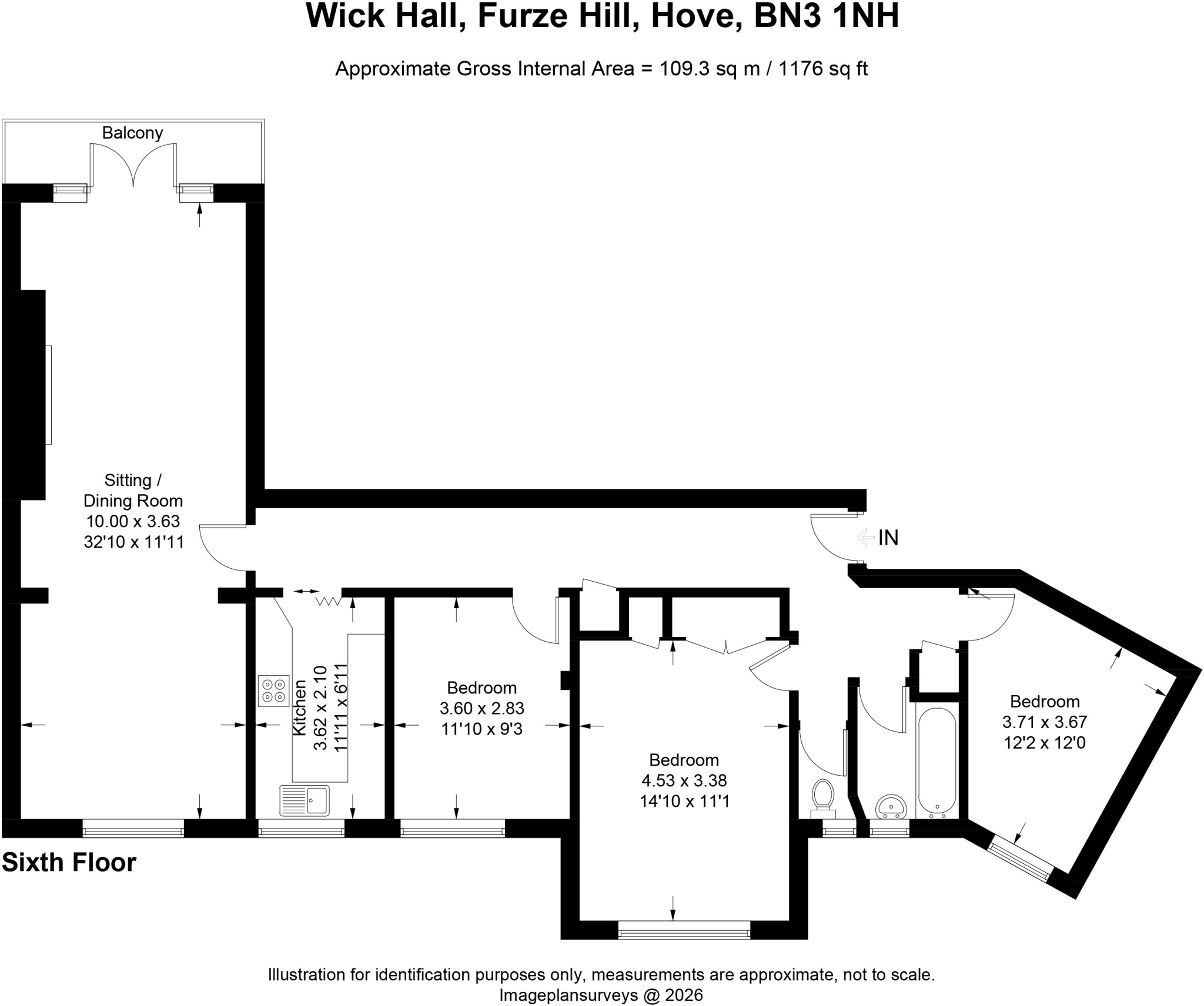 Furze Hill, Hove floorplan