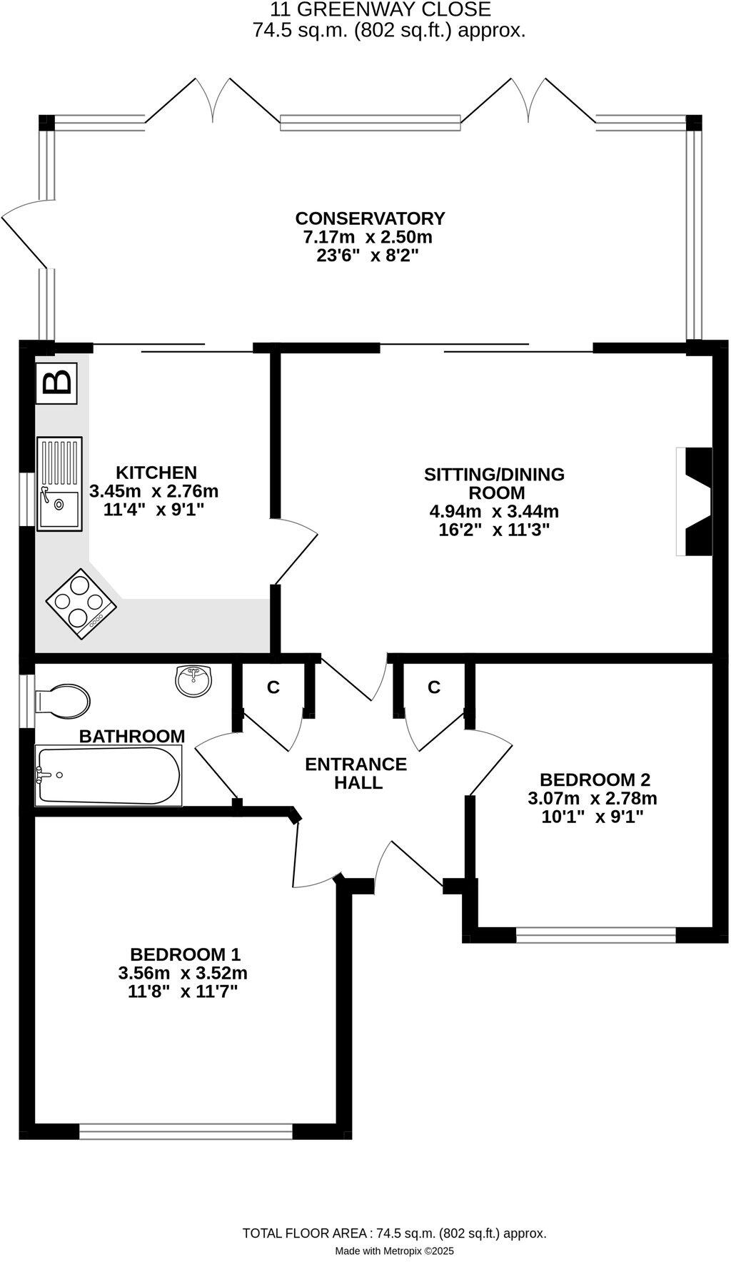 Greenway Close, Lymington, SO41 floorplan