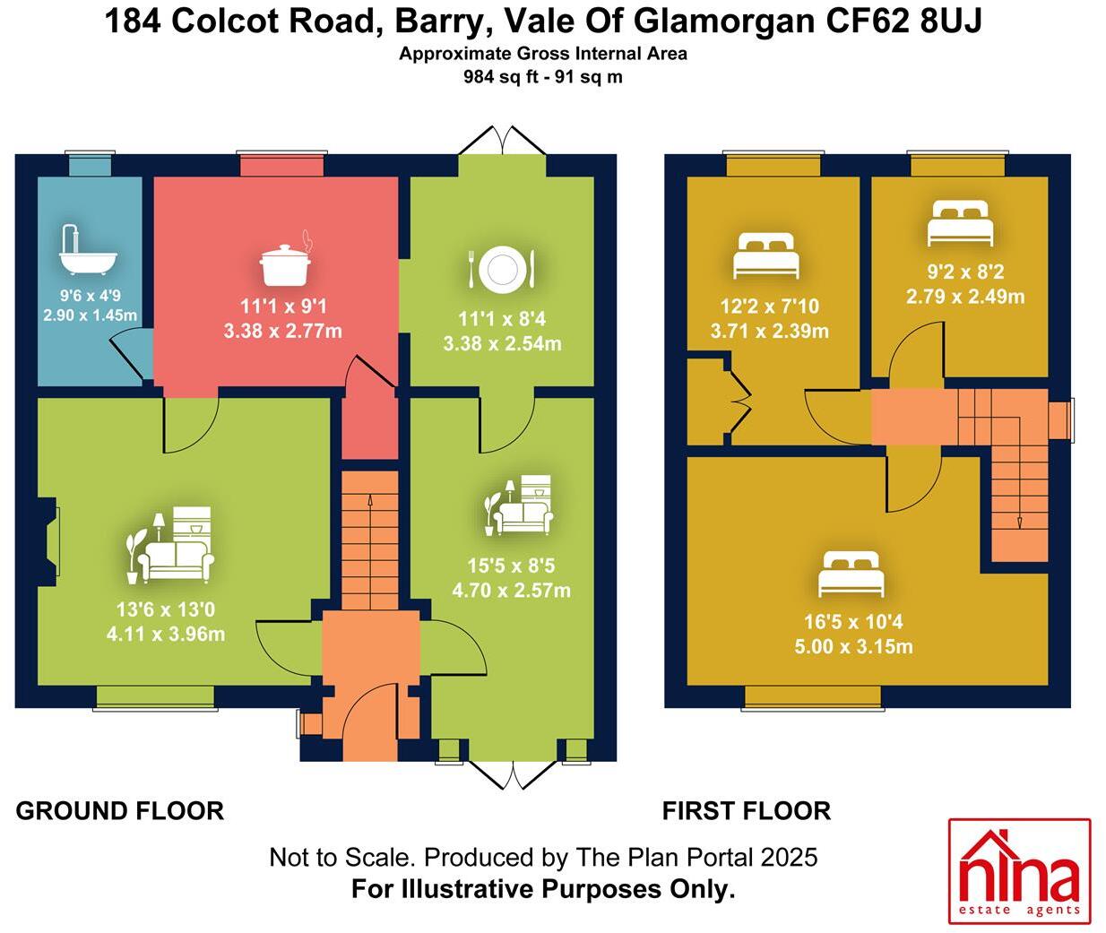 Colcot Road, Barry floorplan