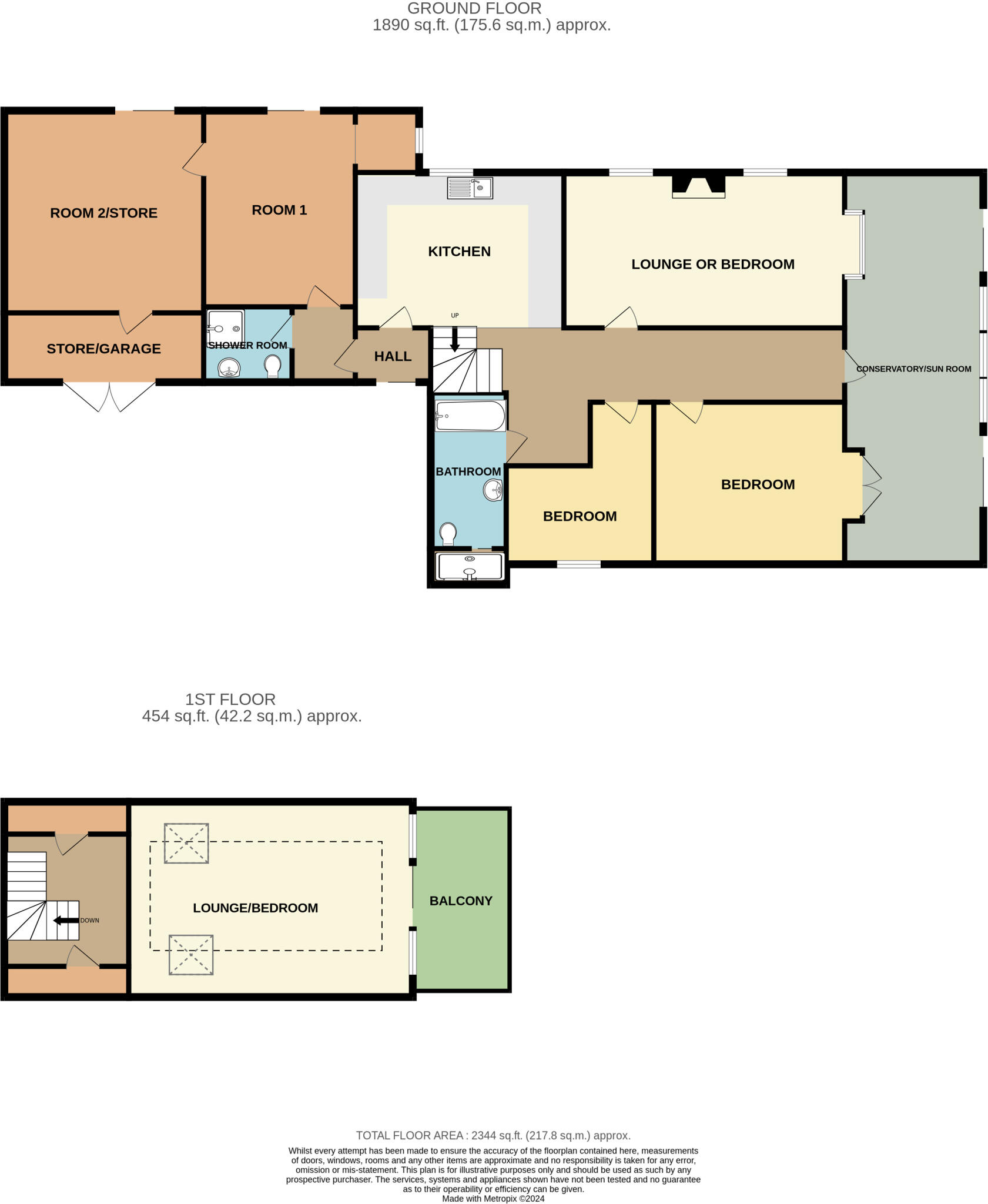 St Bridgets Close, Church Road, Brean, Somerset, TA8 floorplan