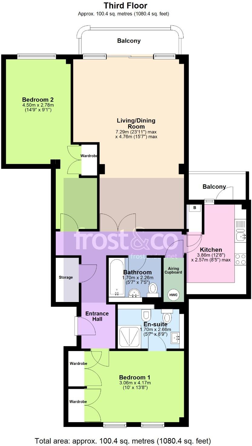 Keverstone Court, 97 Manor Road, Bournemouth, Dorset, BH1 floorplan