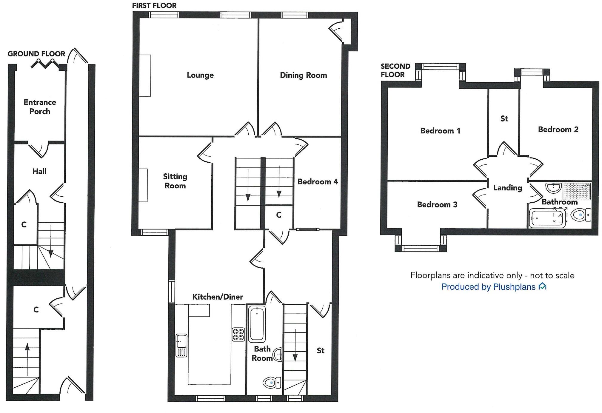 27 South Main Street, Wigtown, DG8 9HG floorplan