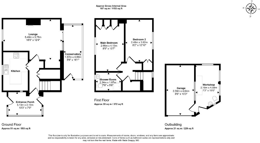 Highbury Road, Bream, Lydney, GL15 6EF floorplan