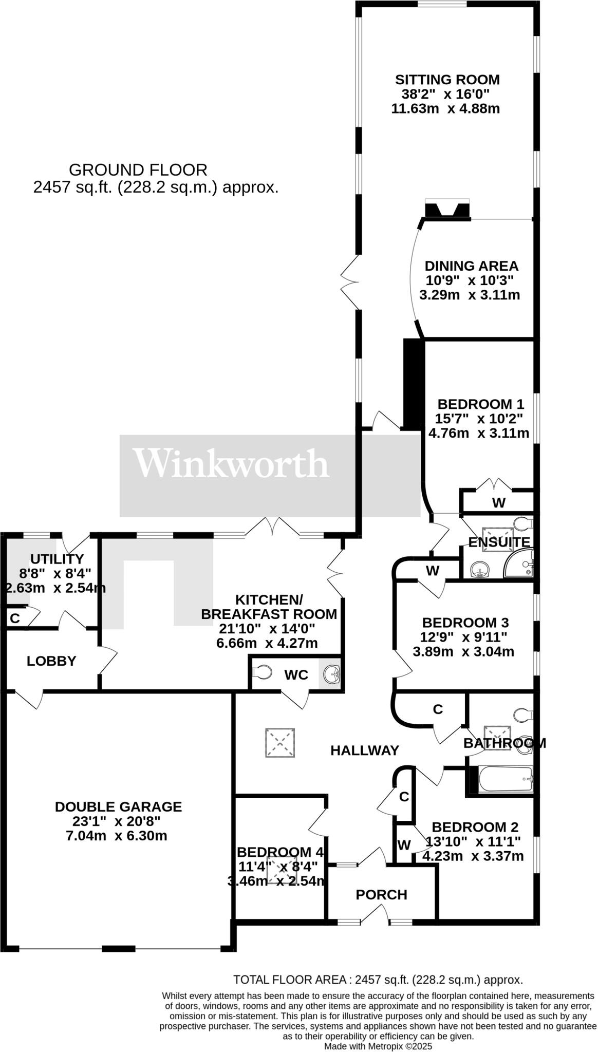 Norwich Road, Shotesham St. Mary, Norwich, Norfolk, NR15 floorplan