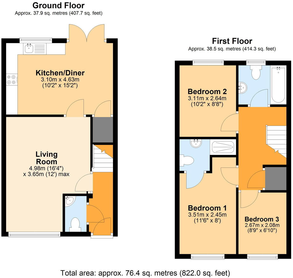 Trem Y Rhyd, St Fagans, Cardiff, CF5 6FT floorplan