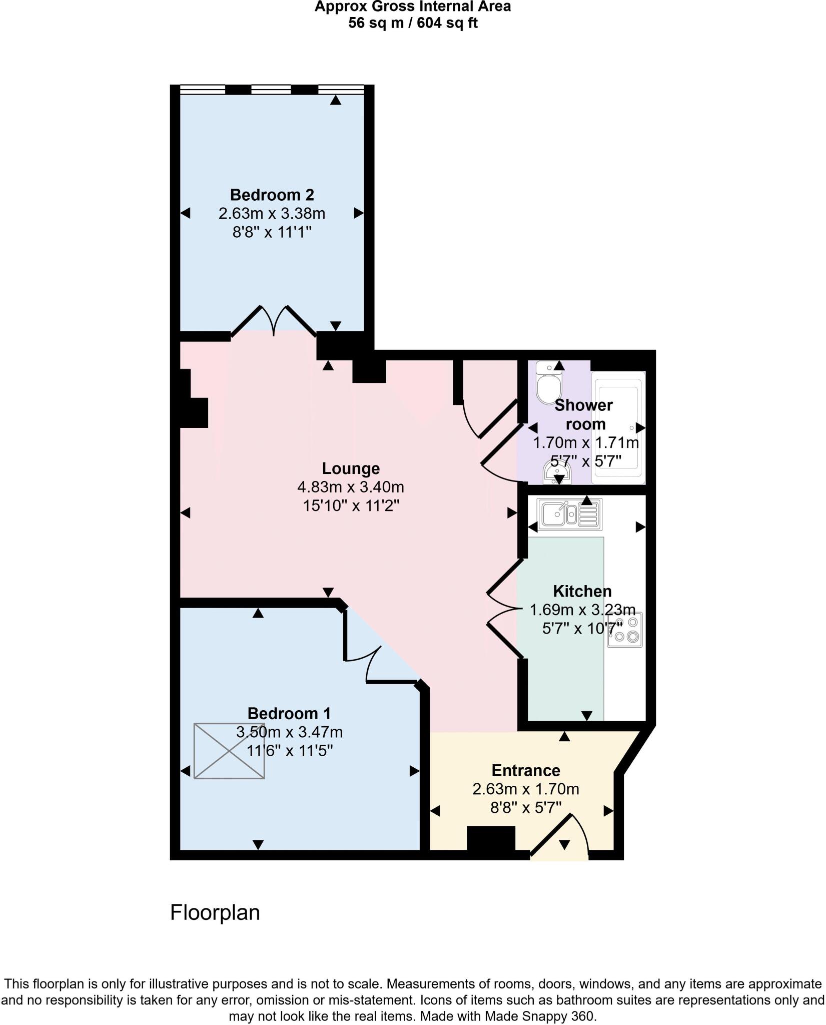 Lymore Gardens, Bath floorplan