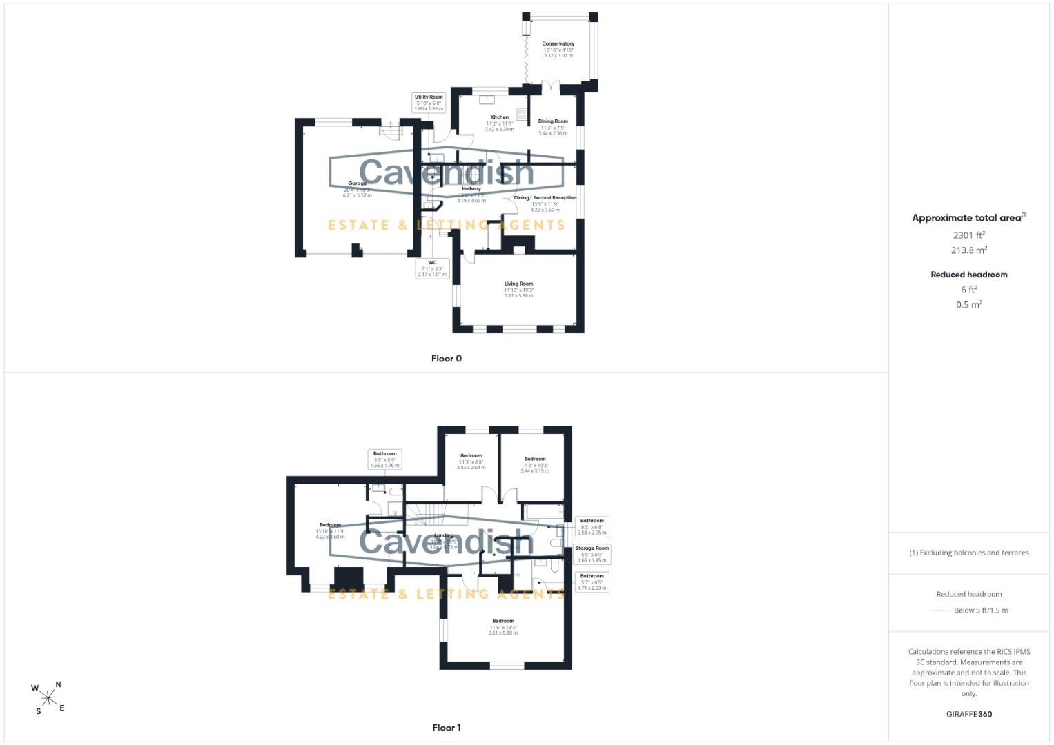 Upper Bryn Coch, Mold floorplan