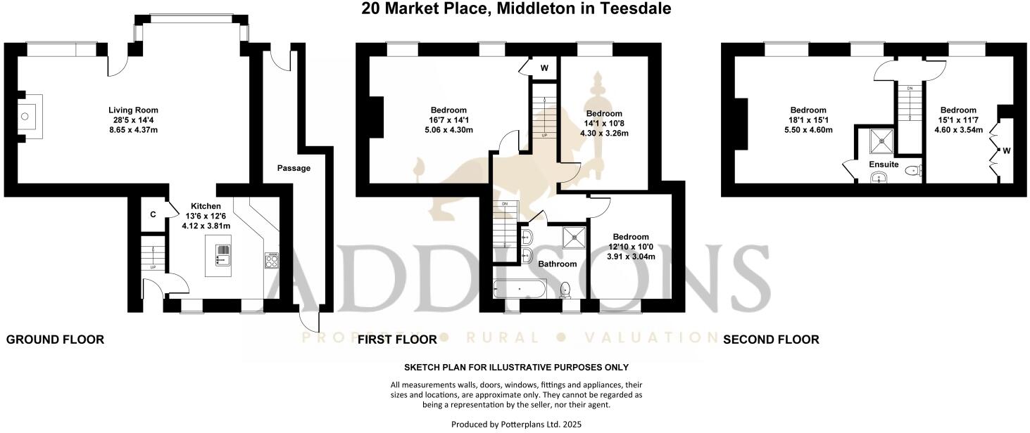 20 Market Place, Middleton-in-Teesdale floorplan