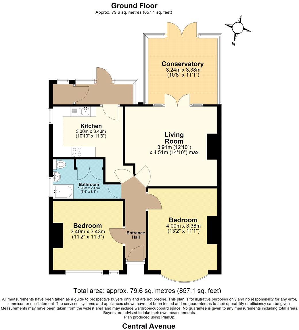 Central Avenue, Southend-on-Sea, Essex, SS2 floorplan