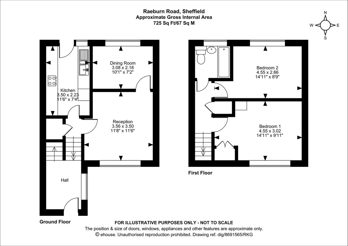 Raeburn Road, Sheffield floorplan