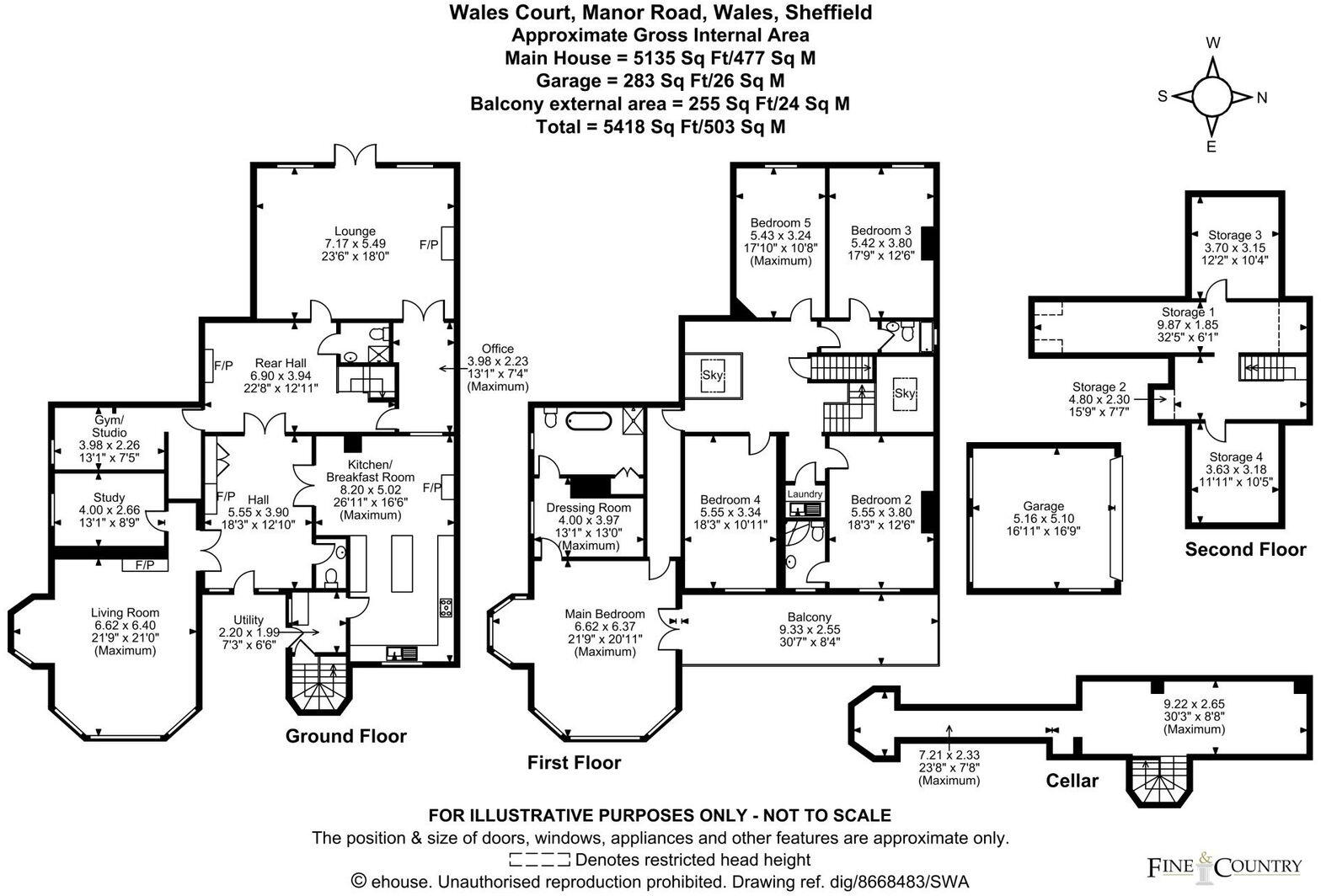 Manor Road, Wales, Sheffield, S26 5PB floorplan