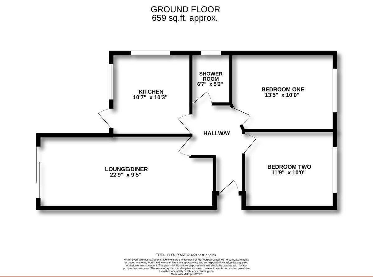 Clifton Avenue, Benfleet, SS7 floorplan