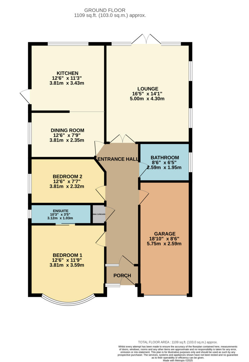 Woodlands Close, Hockley, SS5 4 floorplan
