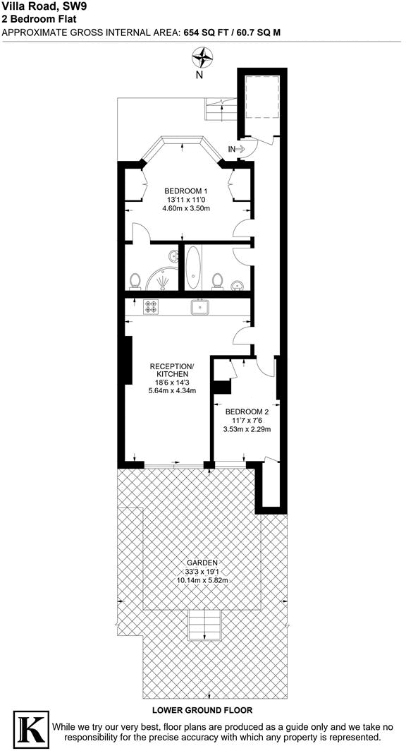 Villa Road, SW9 floorplan