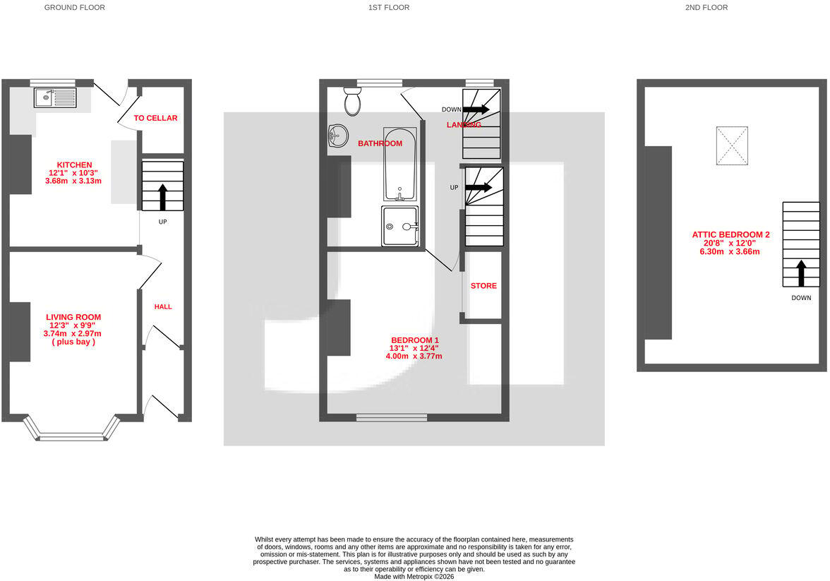 Aireworth Terrace, Bradford Road, Stockbridge, Keighley, BD21 floorplan