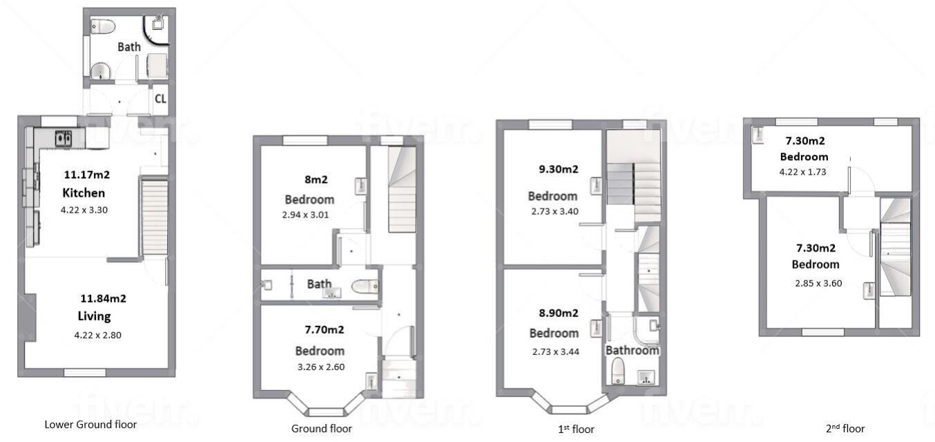 Caledonian Road, Brighton, East Sussex, BN2 floorplan