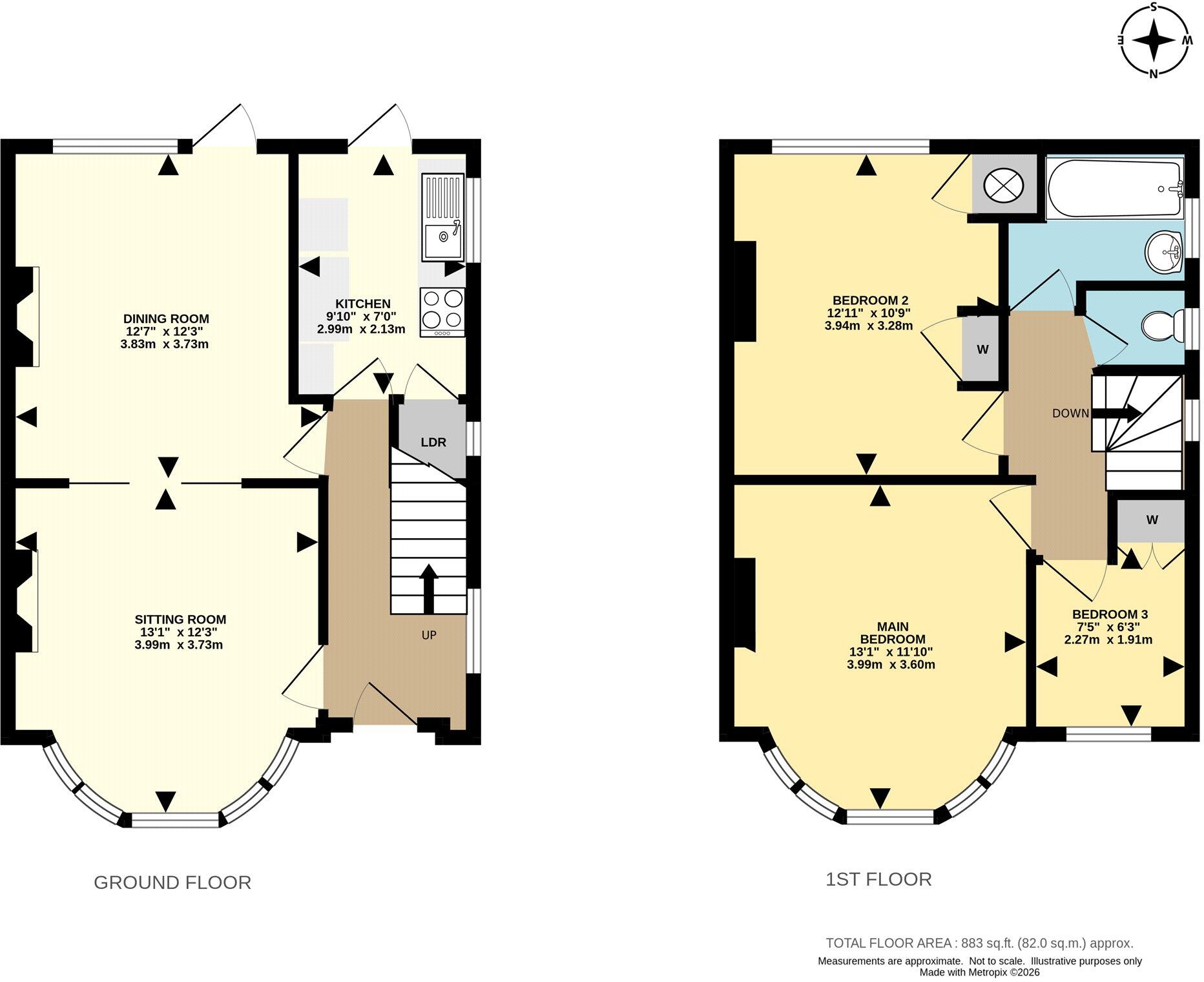 Orchard Way, Reigate, Surrey, RH2 floorplan