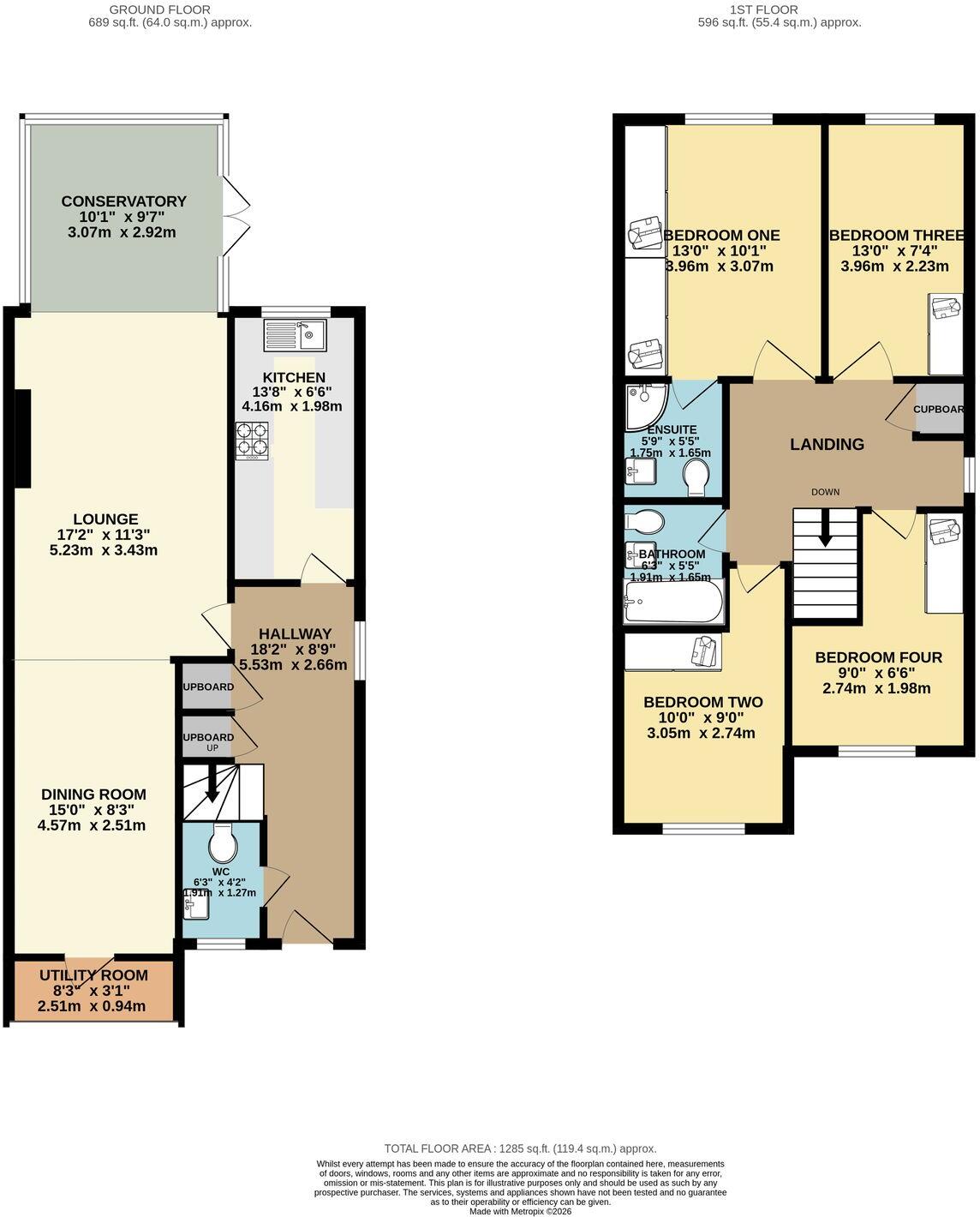 The Chase, Loughton, IG10 floorplan
