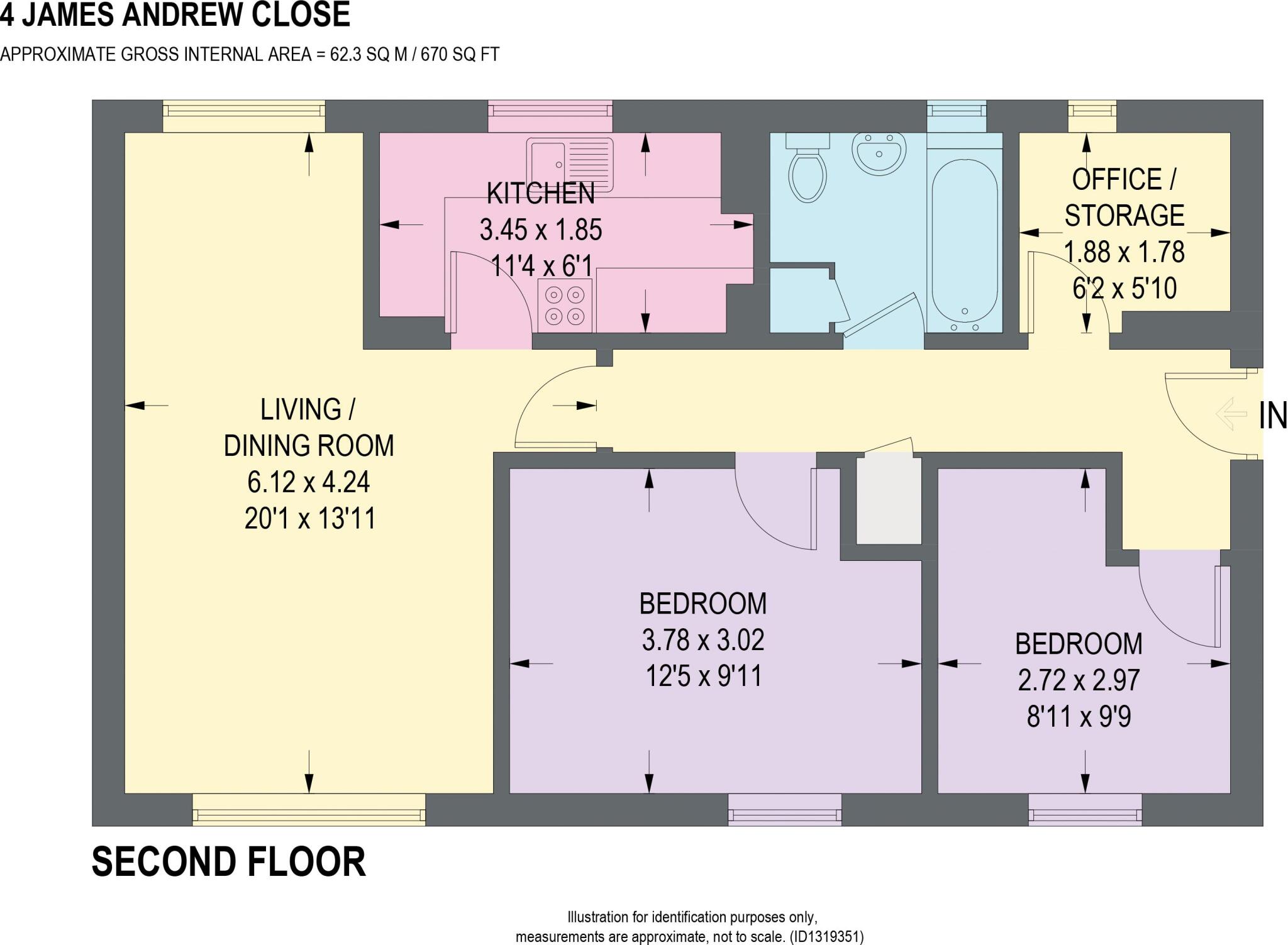 James Andrew Close, Greenhill, Sheffield floorplan