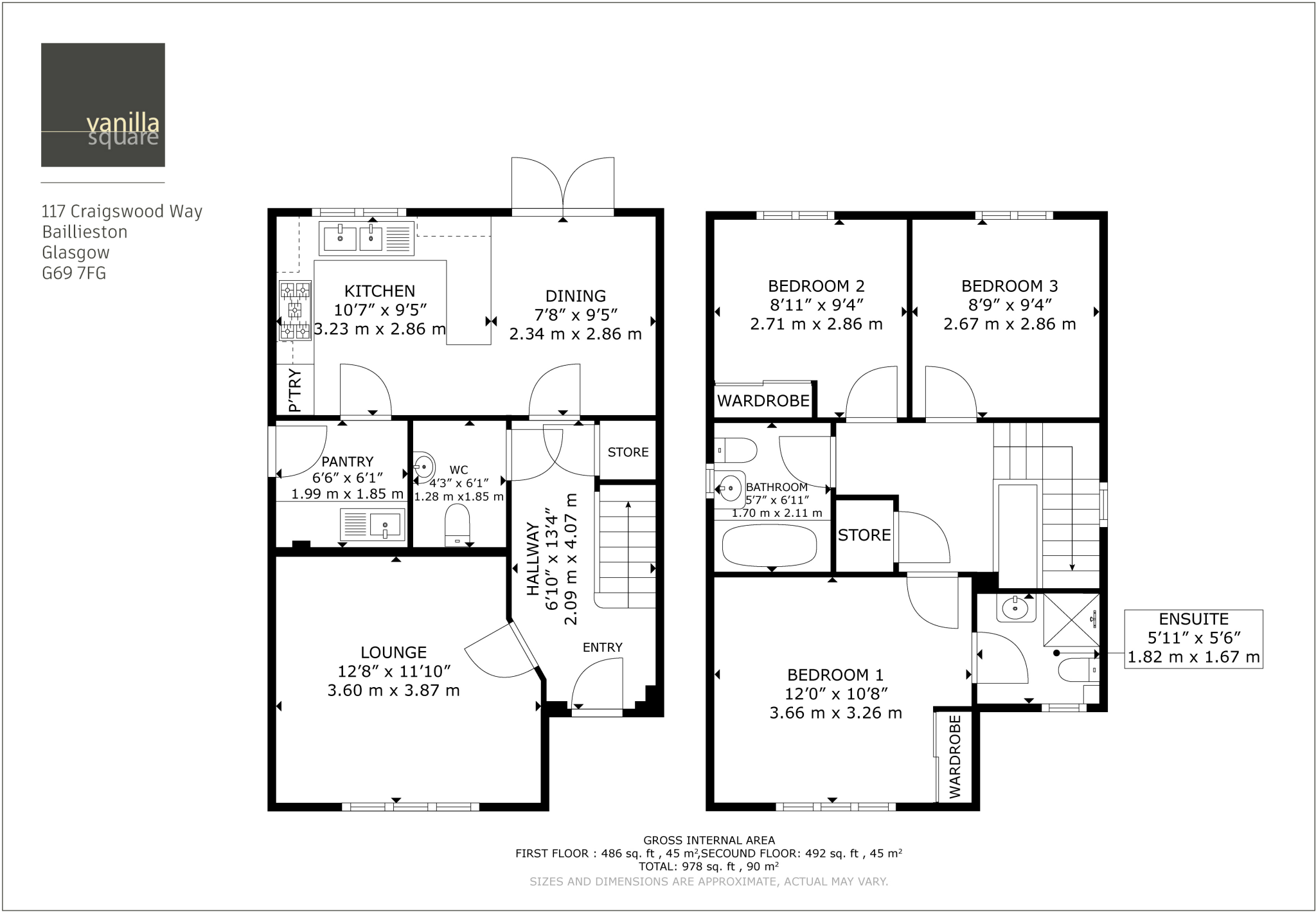 Craigswood Way, Baillieston floorplan