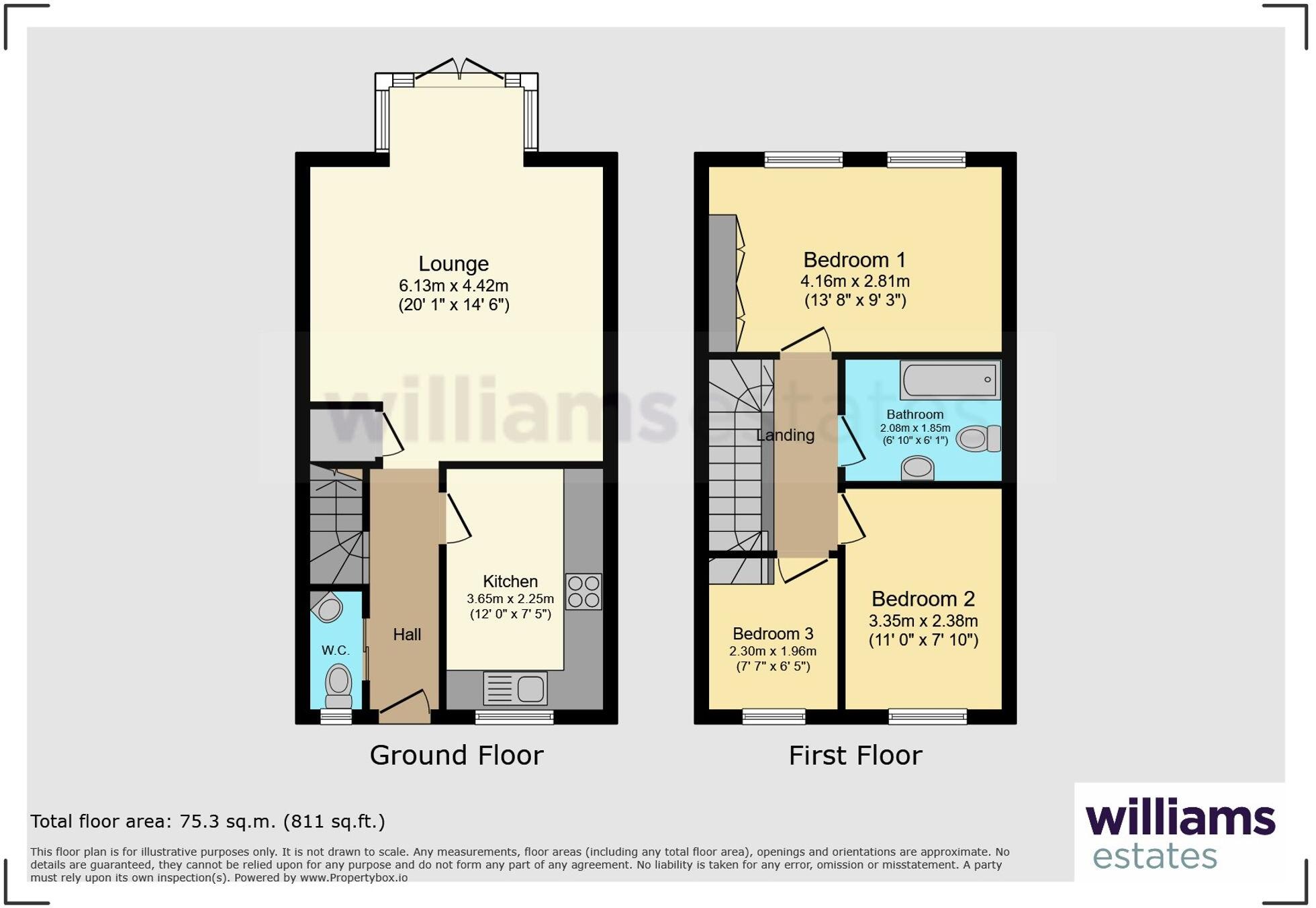 Llys Walsh, Rhyl, LL18 floorplan