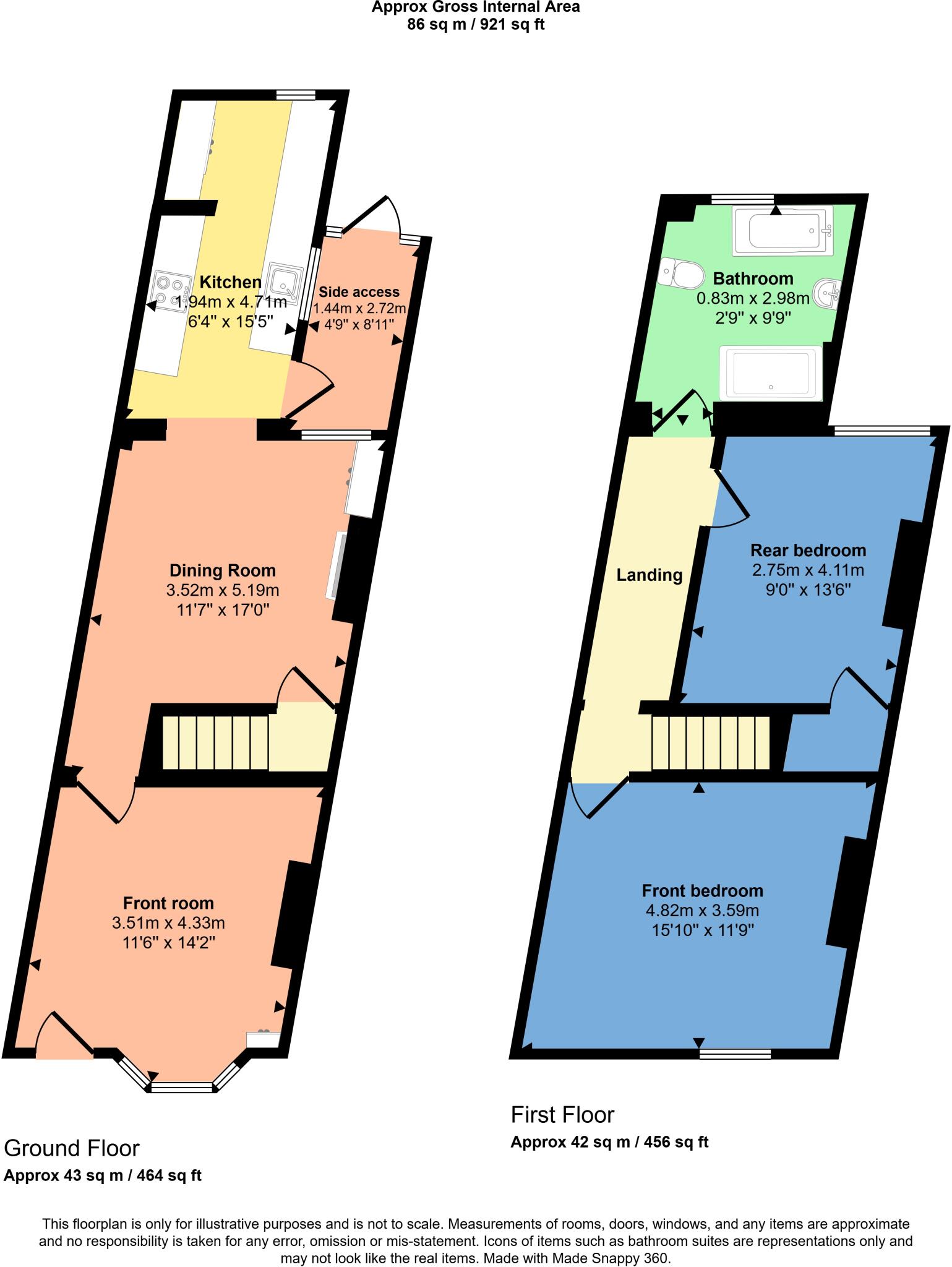 Clarence Road, Hinckley floorplan
